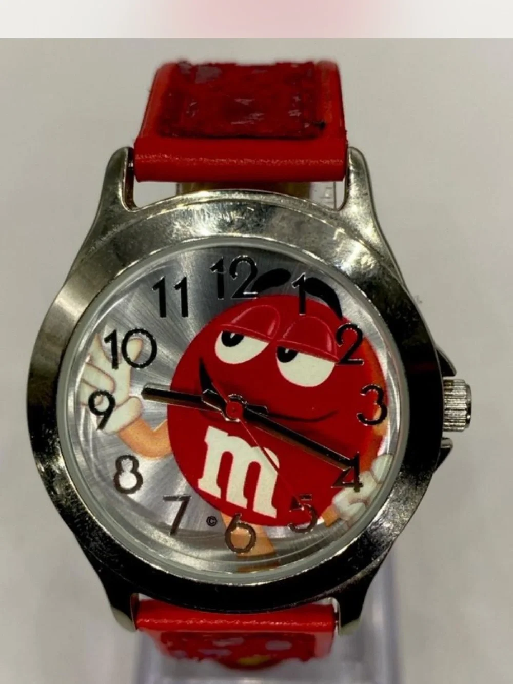 Men’s ^^^ M&M'S Ruby Red Analog Watch / Red Character Dial “ Collectors ***